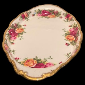 Vintage Royal Albert Old Country Roses Rose Regal Tray 25.5cm, England