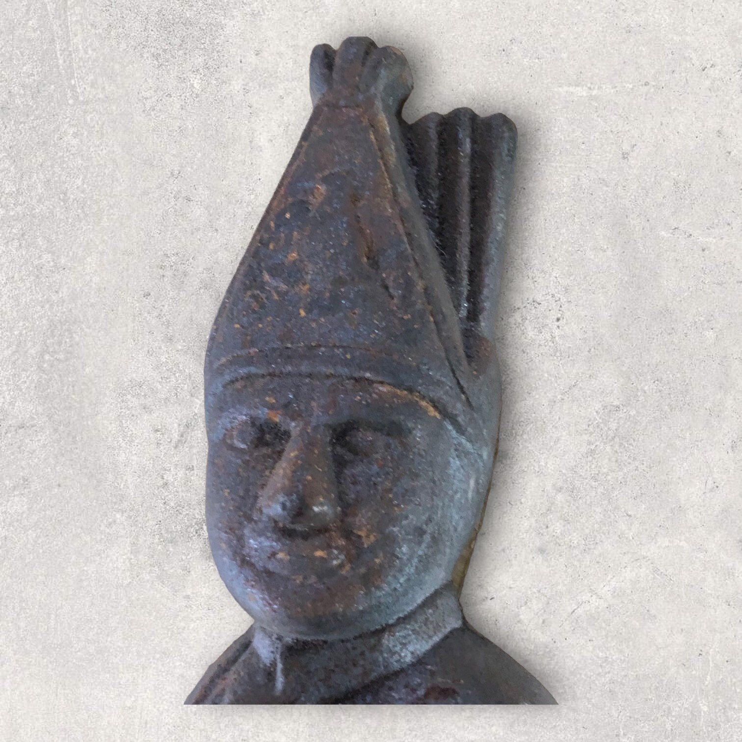 Antique Hessian Soldier Andirons // Fireplace Accessories // Black. Etsy