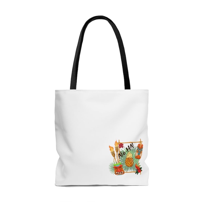Disney Inspired Tropical Tiki Gift 3 Sizes Available Machine Washable Tiki Room Canvas Tote Bags /& Purses