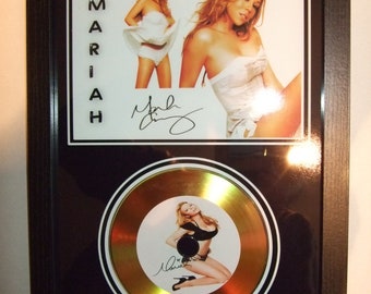 mariah c signed mount framed