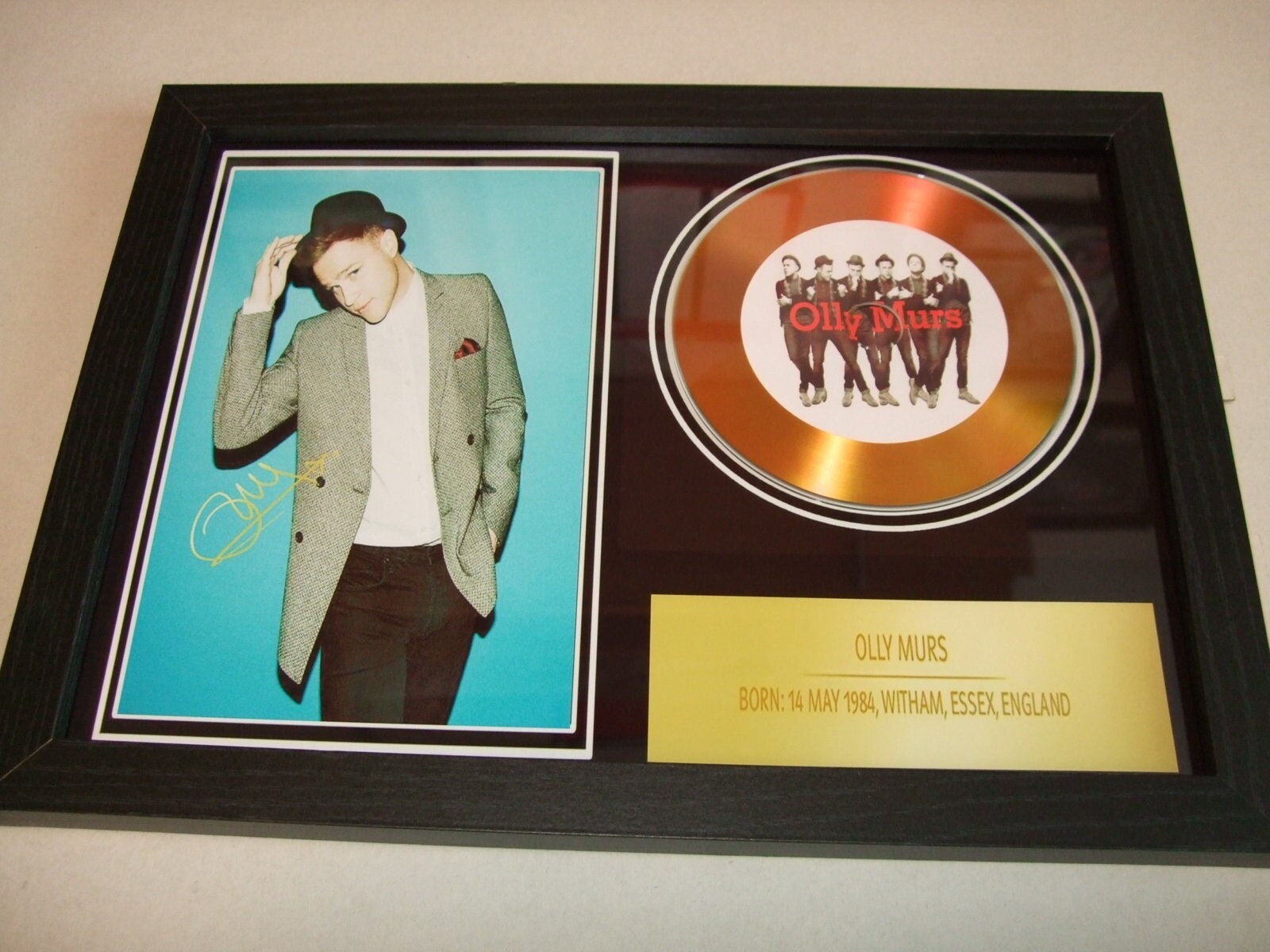 SIGNED/AUTOGRAPHED OLLY MURS I KNOW YOU KNOW FRAMED CD PRESENTATION 
