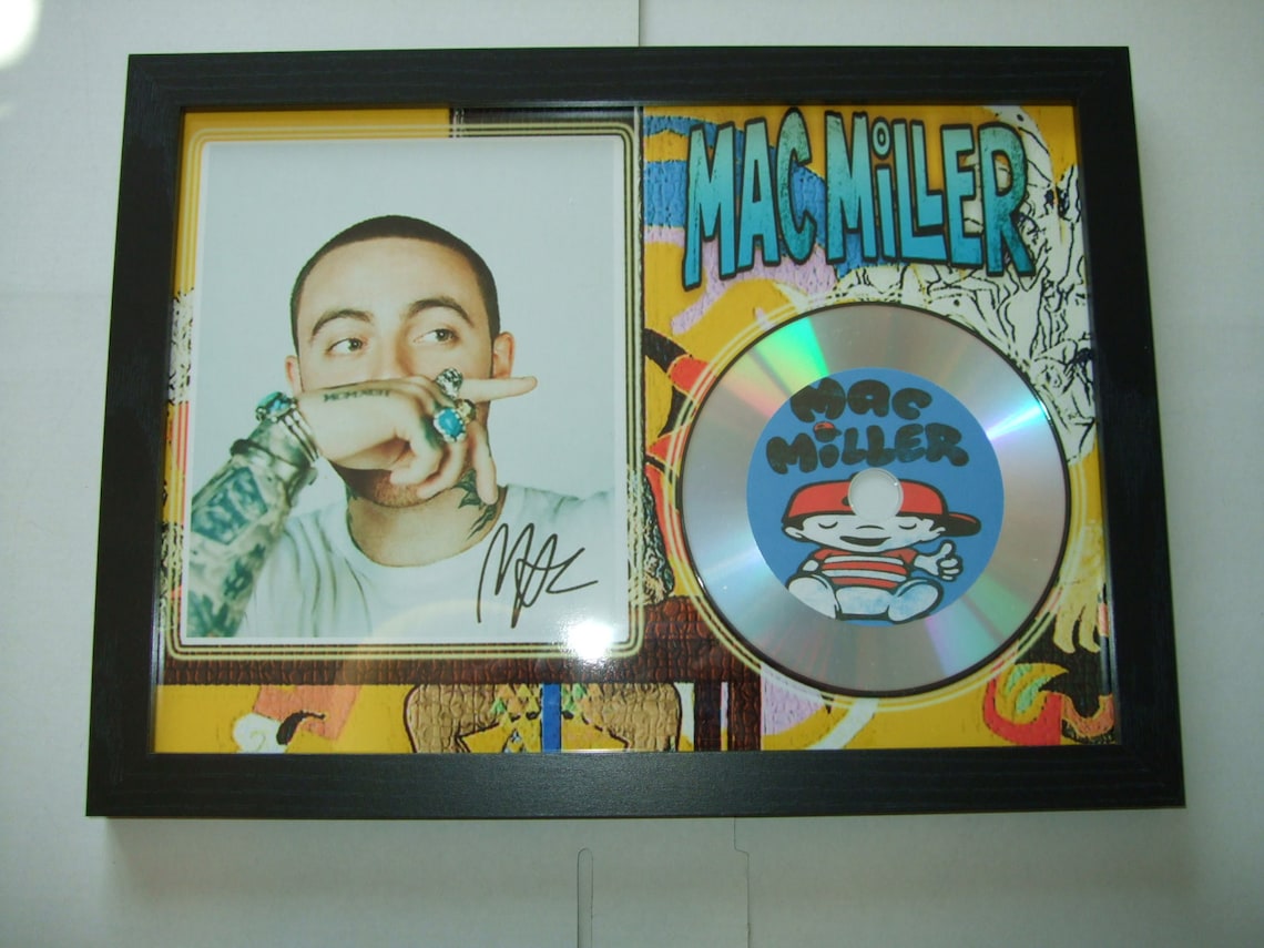 Mac Miller Signed Mount Framed Etsy