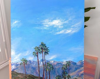 Desert air. Palm Springs painting . 16x20”