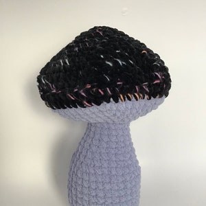 Handmade "Midnight Pixie Dust" Mushroom Crochet Plush