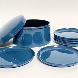 Top Zustand Laurids Lonborg Untersetzer blau in Dose