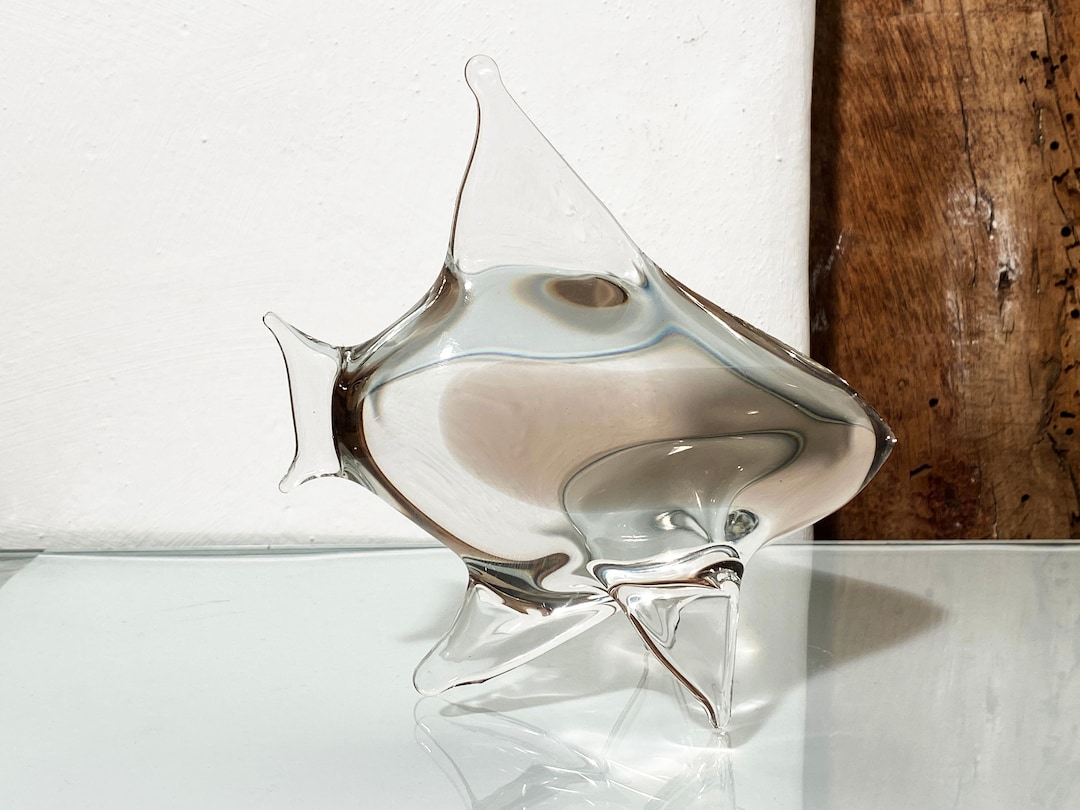 Fish Miroslav Janku 60s Zeleznobrodske Sklo Bohemian Czech - Etsy