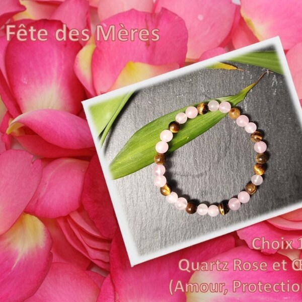 Bracelets base Quartz Rose