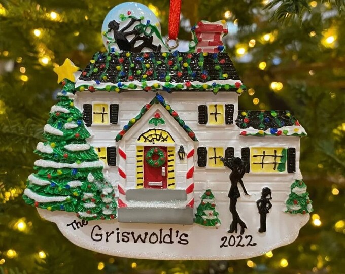 Personalized Christmas Lights House Ornament Our 1st First Home or New