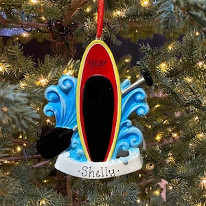 CLEARANCE! Paddle Board Custom Personalized Christmas Ornament Gift