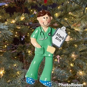 Doctor or Nurse Ornament Medical Professional Ornament Custom Personalized Christmas Ornament PA Ornament FNP Ornament NP Ornament