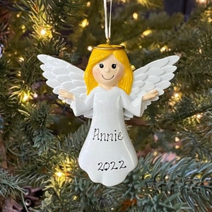 Memorial Personalized Angel Memorial Custom Personalized Christmas Remembrance Ornament Gift