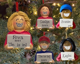 Kids Braces Teeth Smile Christmas Ornament Gift Personalized Custom Personalized Braces Ornament