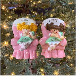 Personalized Big Sister Baby Custom Personalized Christmas Ornament Baby Announcement Gift