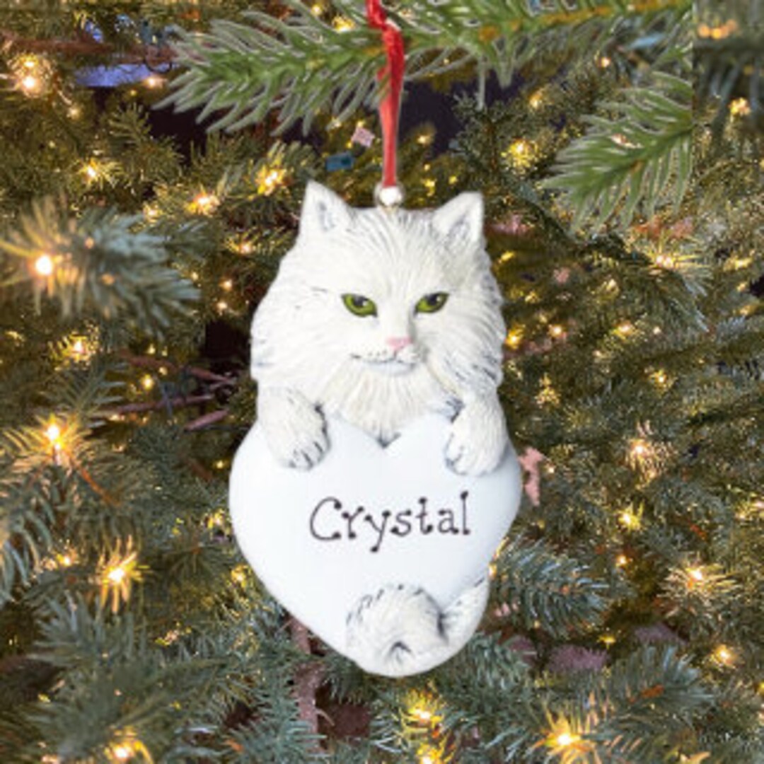 CLEARANCE! Cat Personalized Persian Cat Ornament Custom Personalized ...