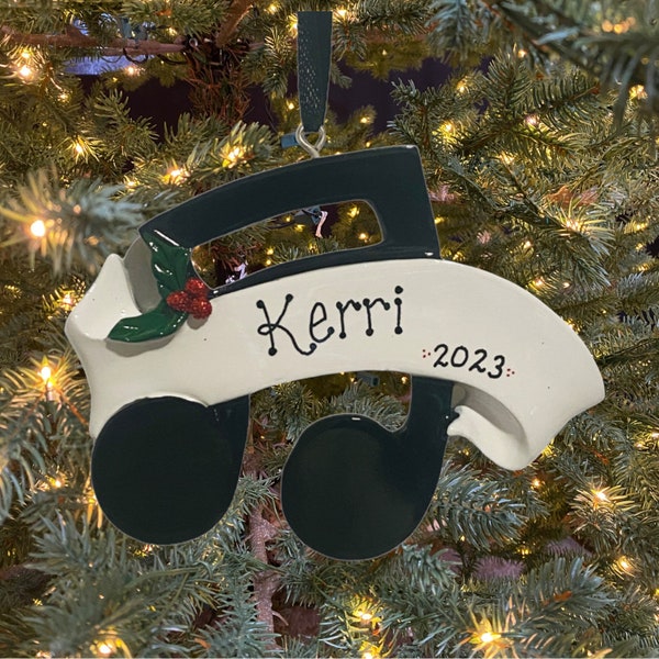 New Personalized Music Note Ornament for Musician Singer Girl Boy Woman Man  Custom Personalized Christmas Ornament Gift