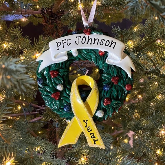 Personalized yellow ribbon deals