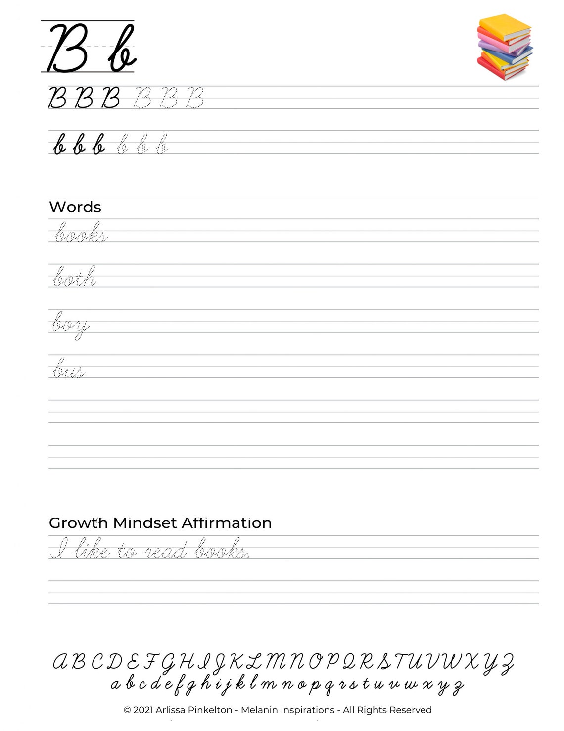 Cursive Handwriting Practice Fountas &amp; Pinnell High Frequency Etsy