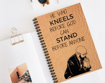 Prayer Journal for Men, Affirmation Notebook, Gratitude Journal