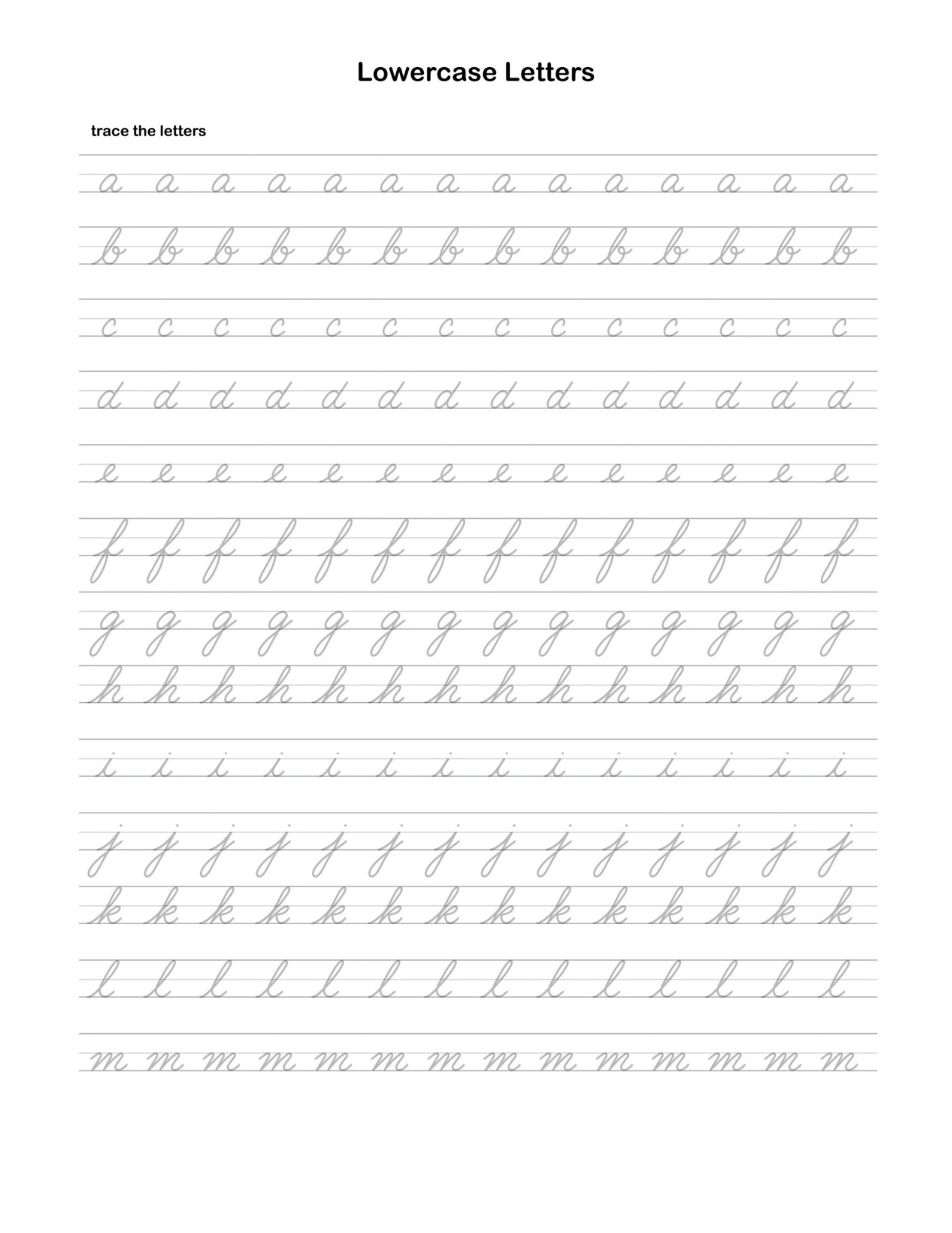 printable cursive handwriting practice book children of etsy