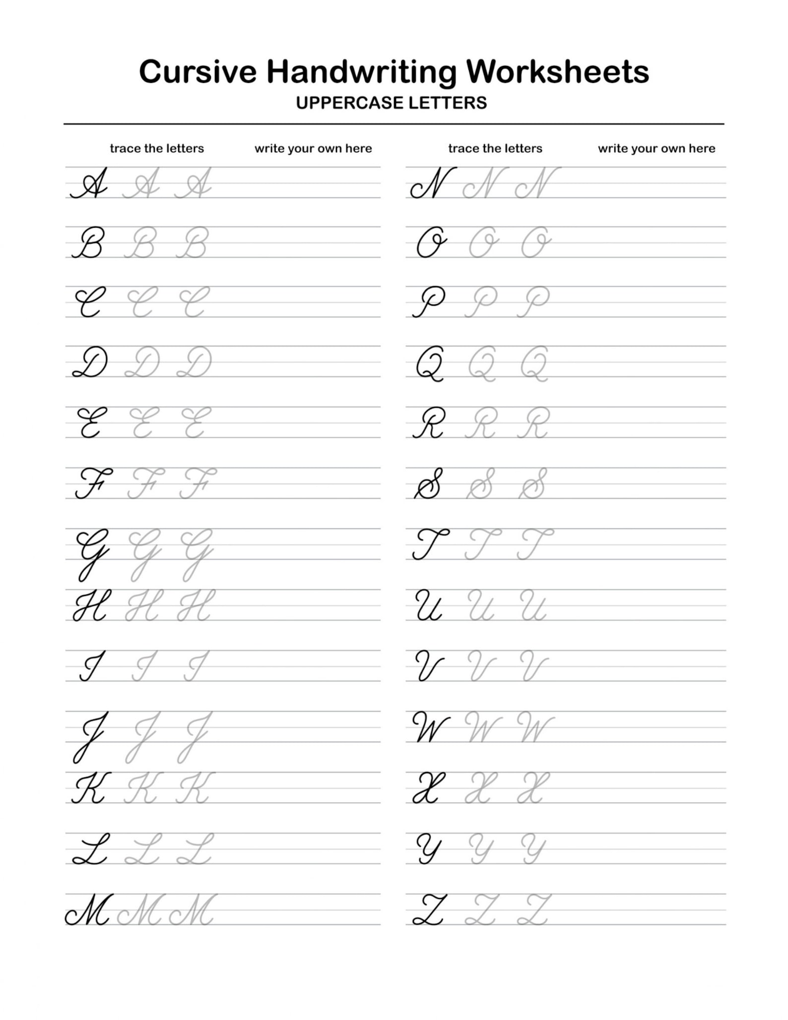 Printable Cursive Handwriting Practice Book Teenage Boys of | Etsy