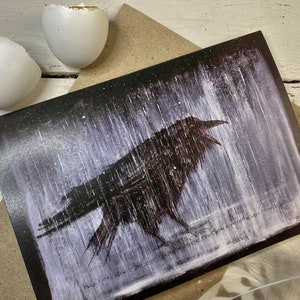 The Winter Crow Greetings Card