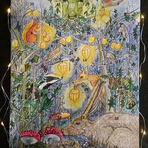 Calendario dell'Avvento di Yuletide in the Hedgerow