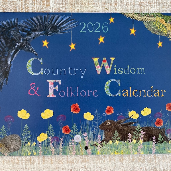 Wandkalender landelijke wijsheid en folklore 2026