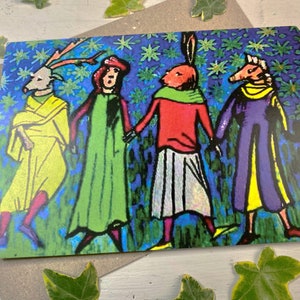 La carte de voeux Mummers