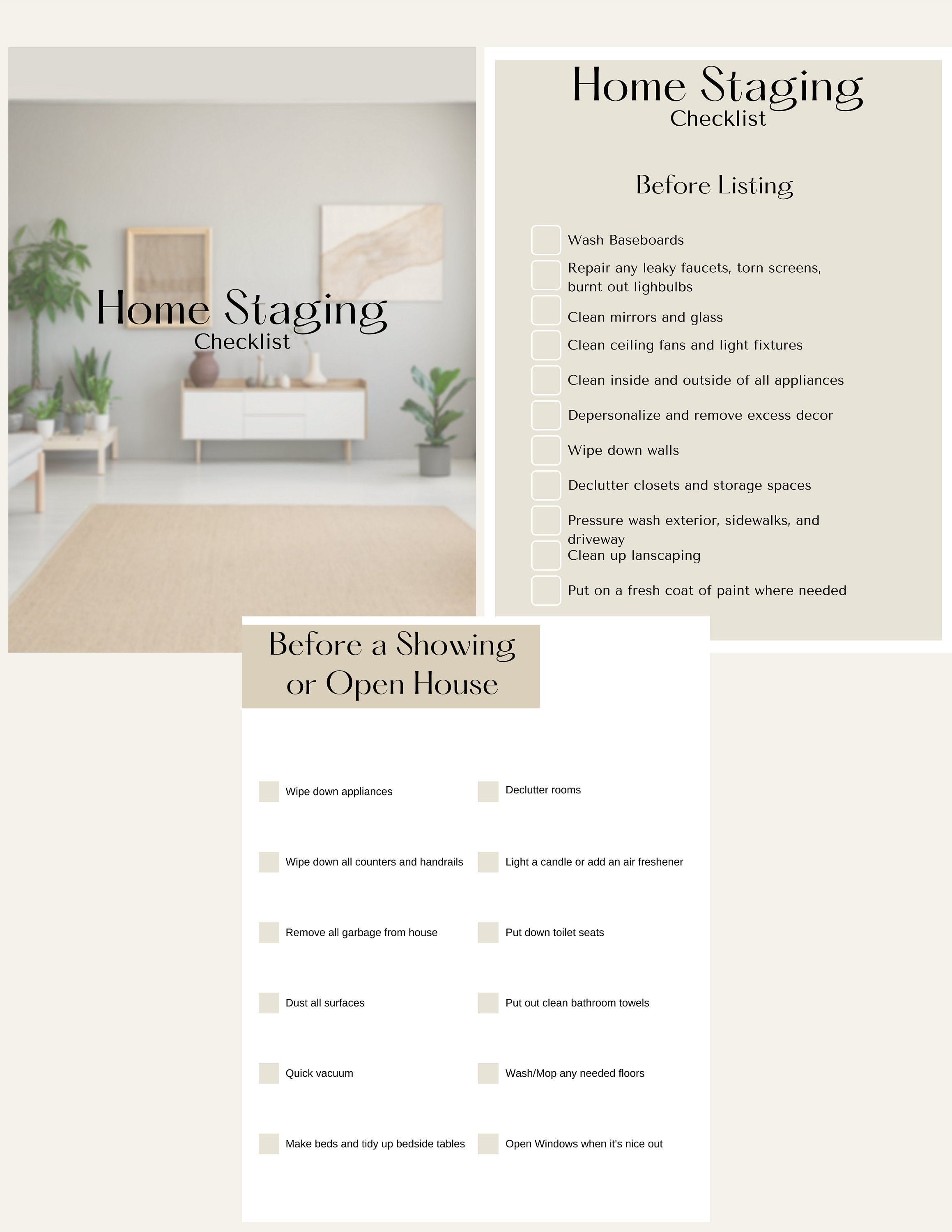 home staging business plan template