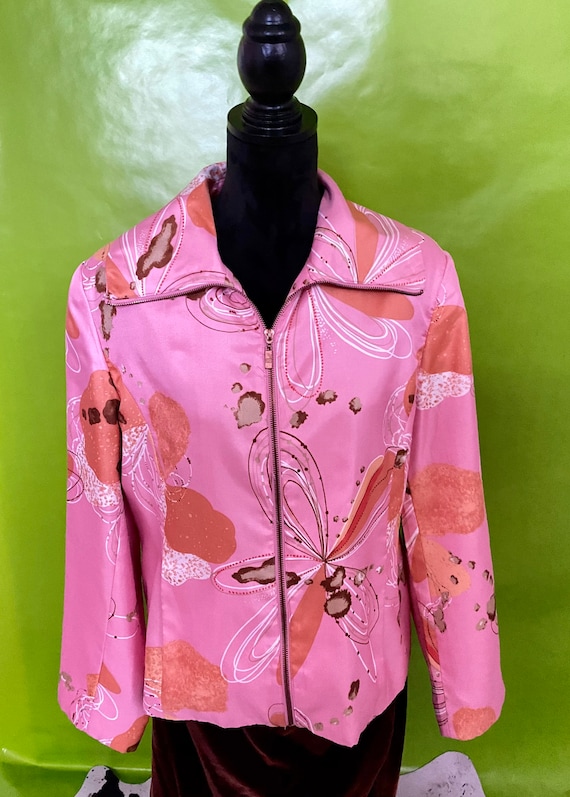 70s Style Silk lined blazer, Pamela McCoy Collecti