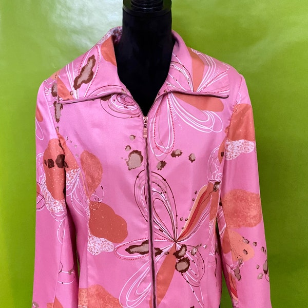 70s Style Silk lined blazer, Pamela McCoy Collection