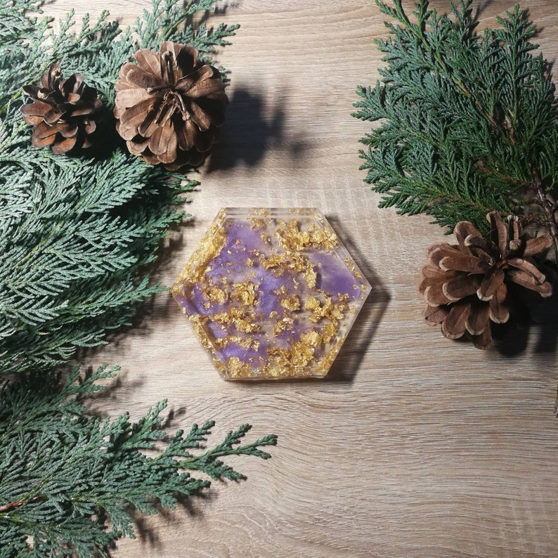 Resin coaster different styles