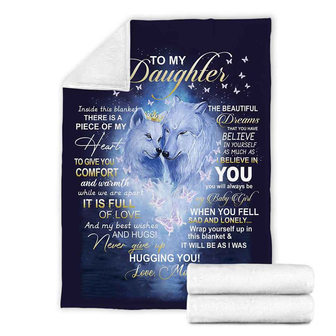 To My Daughter BlanketFleece Blanket Sherpa BlanketMink Etsy