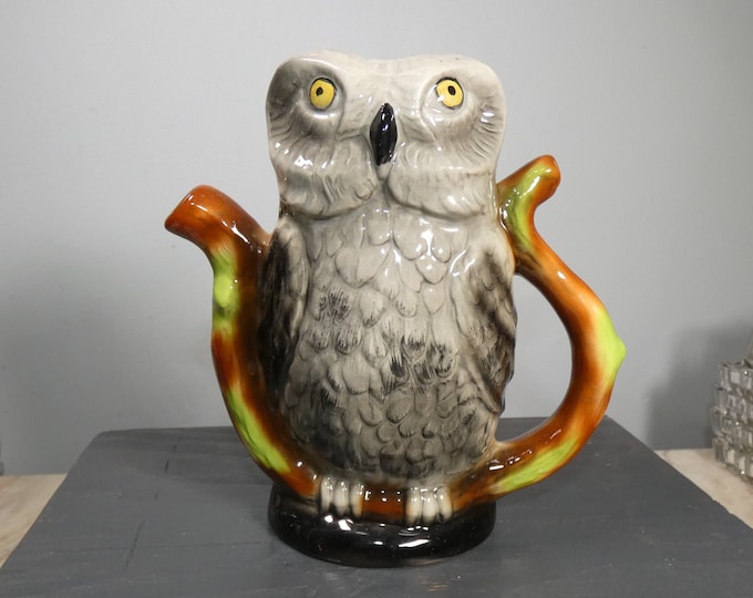 Wood Studio England Owl Teapot with Certificate of Authenticity