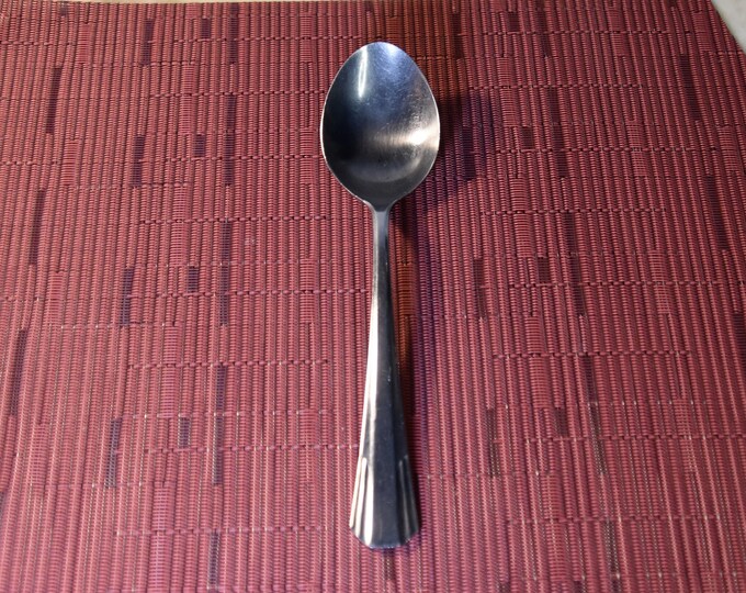 Vintage table soup broth serving spoon "Montserrat" stainless by Reed & Barton     - from a New England Estate