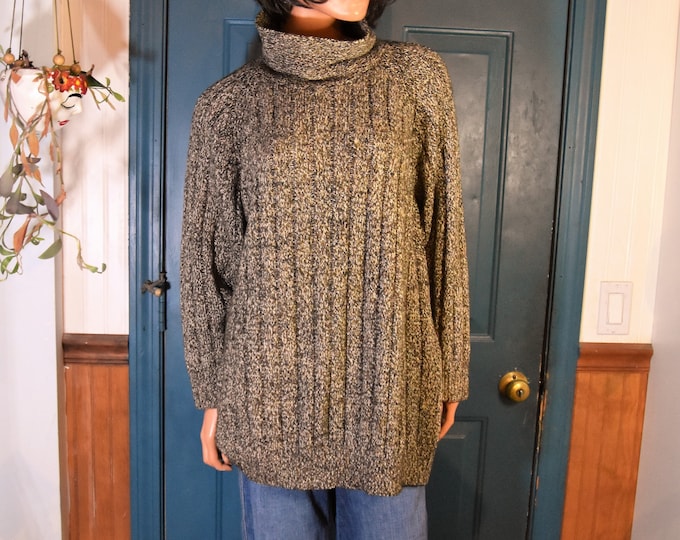 Vintage 1990's Liz Claborne wool and silk chunky sweater from a New England estate