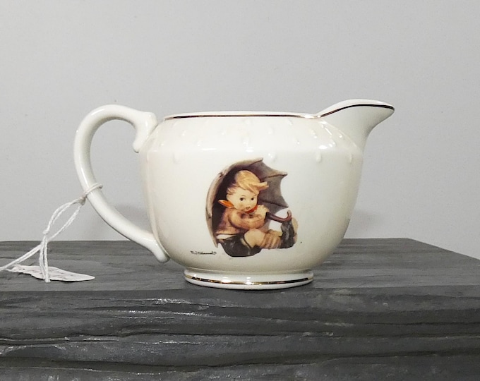 Hummel Umbrella Boy Creamer M.J. Hummel the Danbury Mint EUC