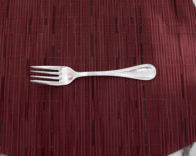 Vintage silverplate pie or salad fork "Classic Rim" by World Tableware  - from a New England Estate
