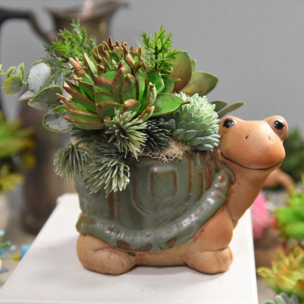 Turtle Planter Etsy