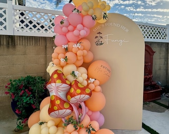 Hon har hittat sin roliga kille ballonggirlang-kit | En svamp är på väg babyshower | Omtöcknad och förlovad brudduschdekor | Svampfestbåge