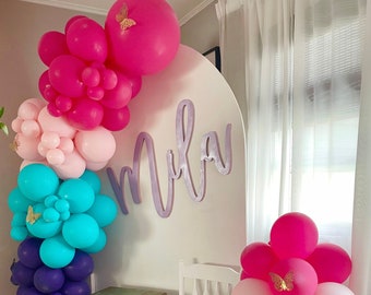 Enchanting Balloon Arch Birthday Kit, Magical Birthday Arch, Girls Birthday Decor, Girl Baby Shower, Pink, Lavender and Teal Balloon Decor