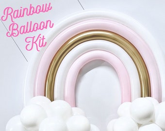 Boho Rainbow Balloon Kit, Rainbow Balloon Arch, PUMP INCLUDED, Rainbow Party, Rainbow Birthday Balloon, Baby Shower Balloon, Unicorn Party