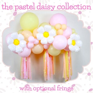 DIY Pink Daisy Balloon Garland, Pink and Yellow Balloon Kit, Daisy Flower Balloon, Two Groovy Party, Daisy Party Decor, The 70&#39;s Retro Party