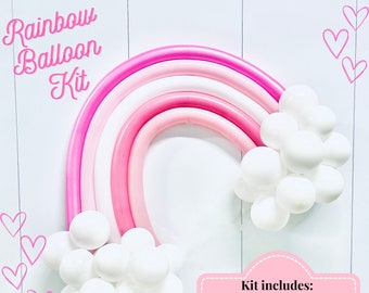 Rainbow Balloon Kit, Rainbow Balloon Arch, PUMP INCLUDED in Kit, Rainbow Party, Rainbow Birthday Balloon, Baby Shower Balloon, Unicorn Party