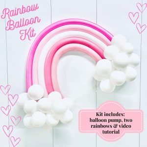 Rainbow Balloon Kit, Rainbow Balloon Arch, PUMP INCLUDED in Kit, Rainbow Party, Rainbow Birthday Balloon, Baby Shower Balloon, Unicorn Party