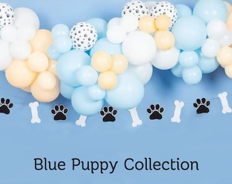 Blue Dog Balloon Garland, Dog Balloon Arch Kit, Blue Dog Birthday Decor, Let's Pawty, Pawty Garland, Puppy Birthday, Puppy Party, Dog Party