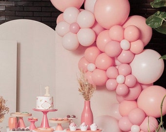 Pink Daisy Balloon Garland, Two Groovy, Daisy Birthday Decor, Pink Balloon Arch, Daisy Balloon Arch,  Daisy Baby Shower, Daisy Balloon Arch