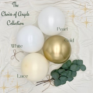 Balloon Arch Kit White, Cream, Gold and Pearl, Wedding Balloon Backdrop, White Baby Shower Decor, White Party, Wedding Balloons Decor
