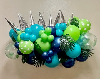 DIY Dinosaur Balloon Garland Kit INCLUDES Dinosaur Foil Balloon | Roar Party | Three Rex Decor | Birthday Party | Jungle Theme | Arch Kit