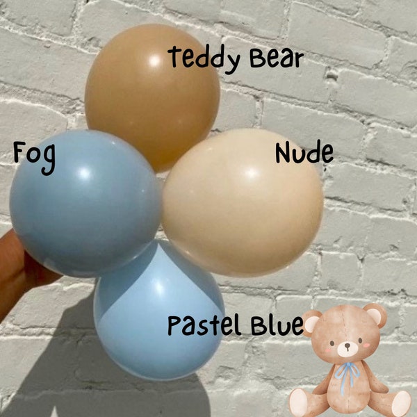 Blue Baby Shower Balloon Garland, Oh Baby Shower, Teddy Bear Baby Shower, We Can Bearly Wait, Nothings S'more Fun Than A Baby Shower